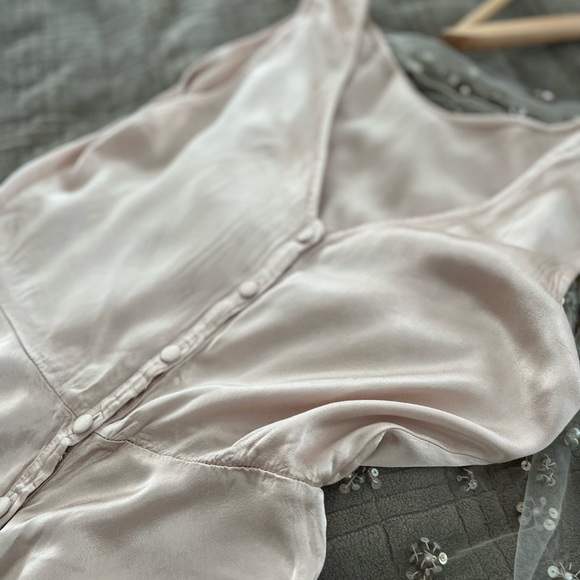 BHLDN long dress with beaded capelet - Picture 10 of 11